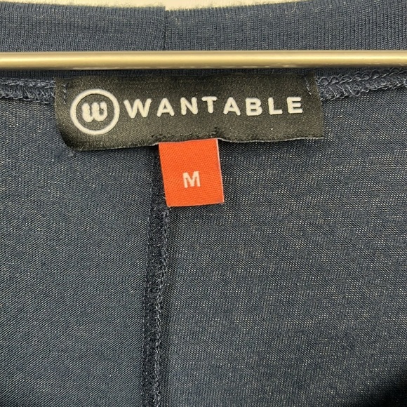 Wantable Womens Dress M Navy Pullover 3/4 Sleeves Stretch Waist Jersey Comfy EUC - Picture 2 of 9